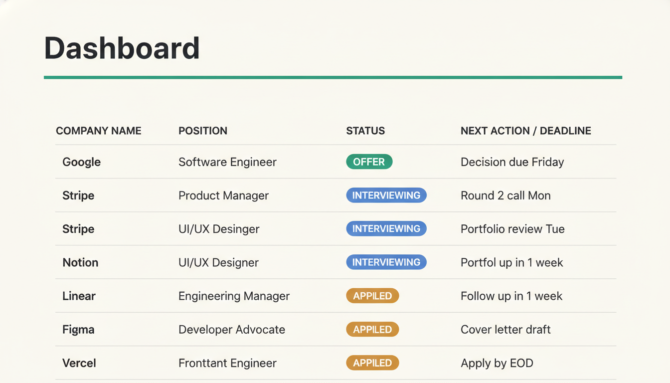 Pipeline dashboard with stale alerts